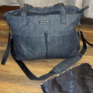 Vera Bradley Iconic Ultimate Diaper Bag in Denim Navy